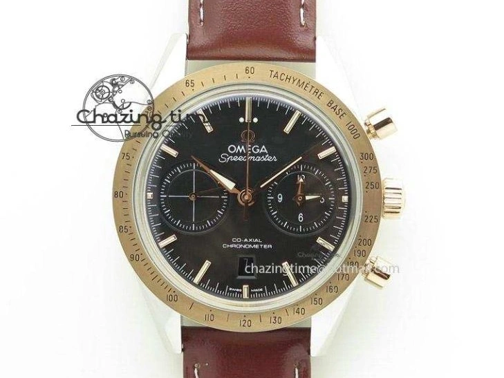 0316 Popular De Ville MK 1:1 Best Edition RG White Dial On Black Leather Asian Seagull T1701 (Sec@6) 8237